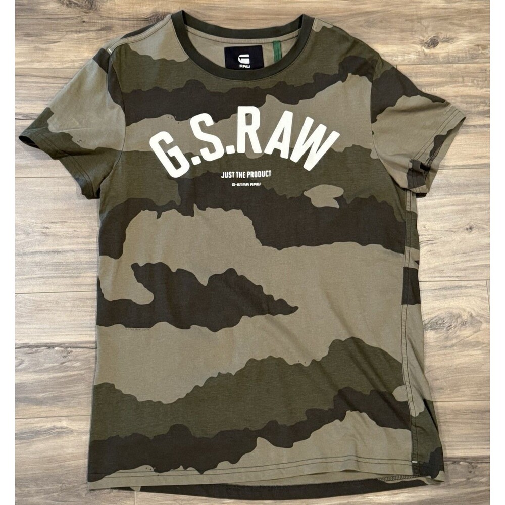 G - Star Raw X-Large  Camo T-Shirt - 100%Organic Cotton
